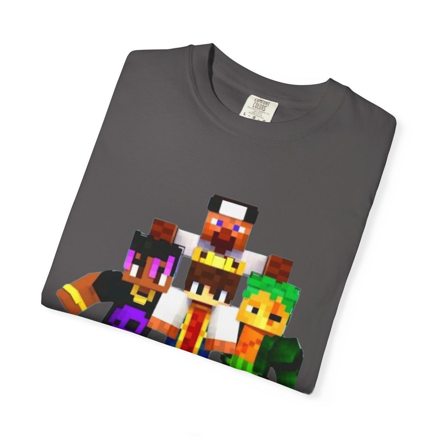 Minecraft-Themed Unisex Garment-Dyed T-Shirt, Gamer Tee, Kid's Gift, Casual Wear, Birthday Present, Video Game Apparel