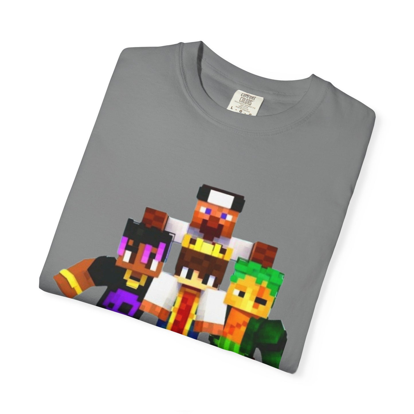 Minecraft-Themed Unisex Garment-Dyed T-Shirt, Gamer Tee, Kid's Gift, Casual Wear, Birthday Present, Video Game Apparel