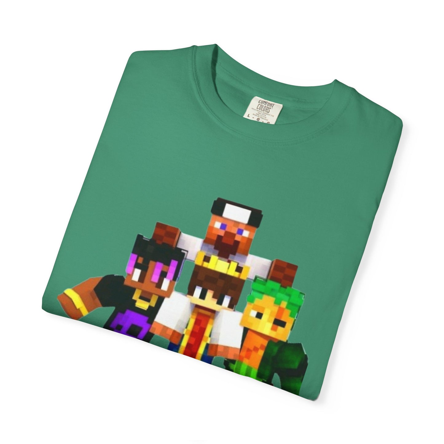 Minecraft-Themed Unisex Garment-Dyed T-Shirt, Gamer Tee, Kid's Gift, Casual Wear, Birthday Present, Video Game Apparel