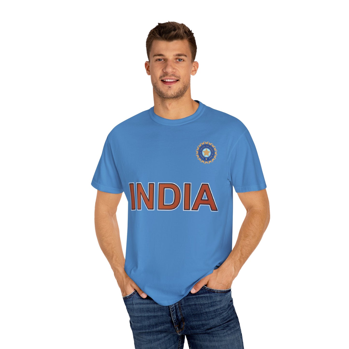 India Cricket Team T-Shirt, Unisex Sports Tee, Casual Wear, Gift for Cricket Lovers, Team Spirit Apparel, Match Day Outfit