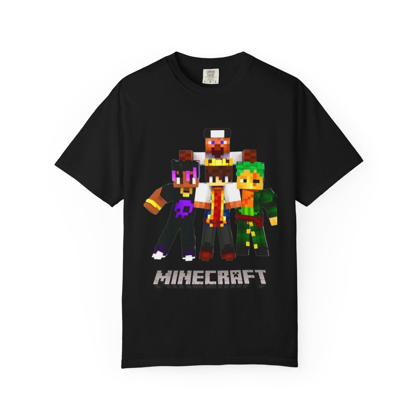 Minecraft-Themed Unisex Garment-Dyed T-Shirt, Gamer Tee, Kid's Gift, Casual Wear, Birthday Present, Video Game Apparel