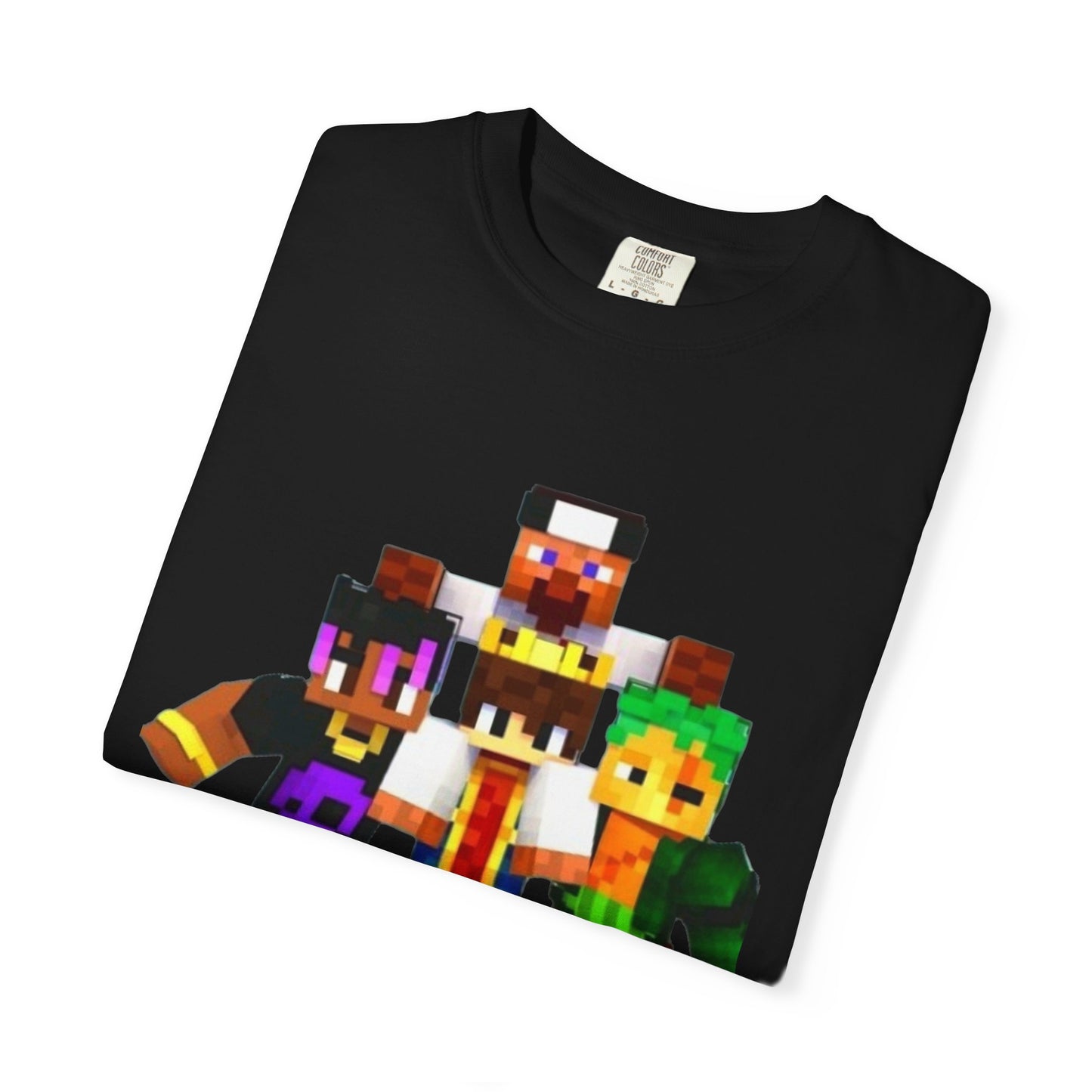 Minecraft-Themed Unisex Garment-Dyed T-Shirt, Gamer Tee, Kid's Gift, Casual Wear, Birthday Present, Video Game Apparel
